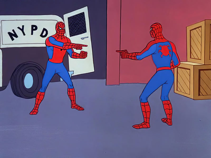 Spiderman Pointing Meme Generator